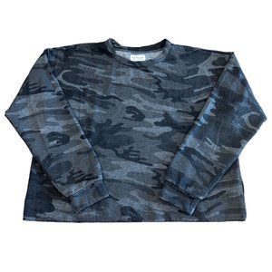 Velvet Graham Spencer Anthropologie Camouflage Cropped Sweatshirt Womens Small‎